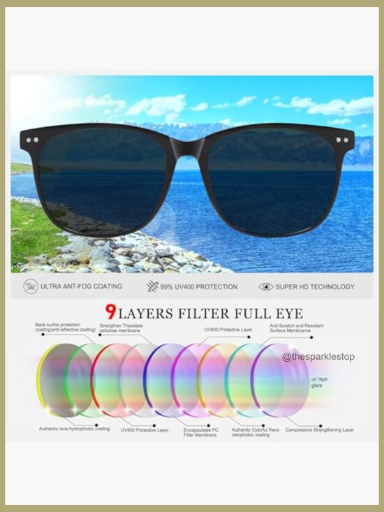 Polarized Round Sunglasses UV400 Protection Lightweight Driving Fishing